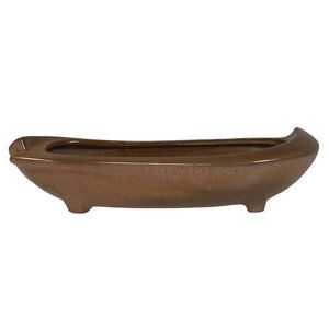 Frankoma #45 Planter Plainsman Brown Oblong Planter 13"
